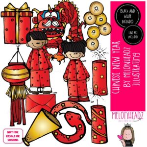 Chinese New Year clip art, China clip art, dragon clip art COMBO PACK