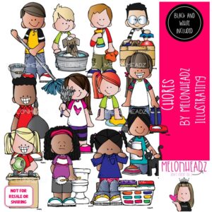 Chore clip art, task, housework COMBO PACK