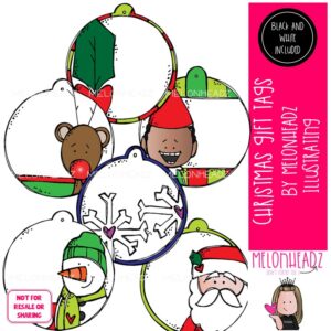 Christmas Gift Tags clip art Mini