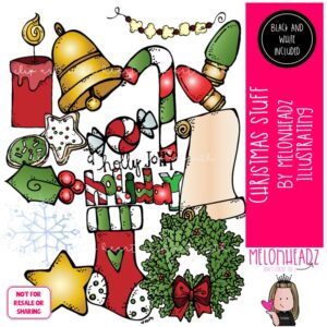 Christmas Stuff clip art, Christmas Cookie clip art COMBO PACK
