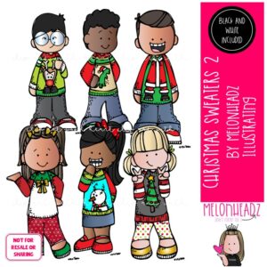 Christmas Sweater clip art Set 2 Mini