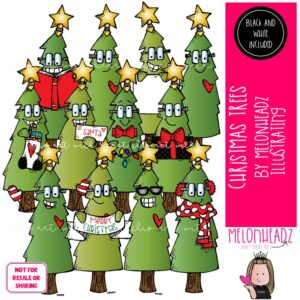Christmas Trees clip art COMBO PACK