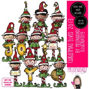 Christmas Elves clip art 2013 COMBO PACK