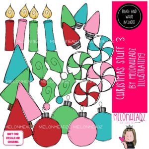 Christmas Stuff clip art Set 3, Ornament clip art COMBO PACK