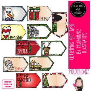 Christmas Tags clip art COMBO PACK