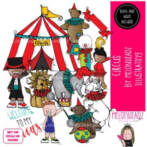 Circus clip art 2017, Big Top, ringmaster, tent COMBO PACK
