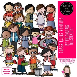 Class Rules clip art, Kidlettes, Manners COMBO PACK
