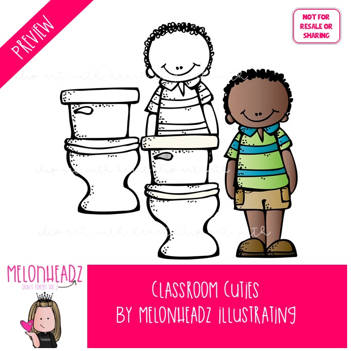 Classroom cuties clip art Class Jobs clip art Class Rules clip art COMBO PACK - Image 2
