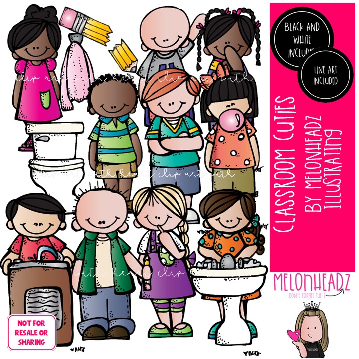 Classroom cuties clip art Class Jobs clip art Class Rules clip art COMBO PACK