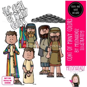Coat of Many Colors clip art, Bible Mini 