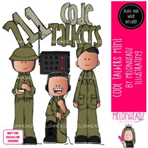 Code Talkers clip art, Historical Figures clip art, Native American clip art Mini