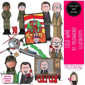 Cold War clip art, Historical Figure, plane COMBO PACK