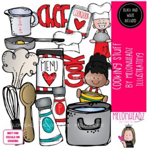 Cooking Stuff clip art, kid, chef COMBO PACK