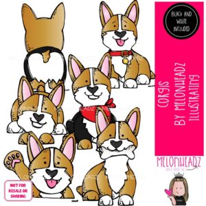 Dog clip art, Corgi, puppy, pet Mini