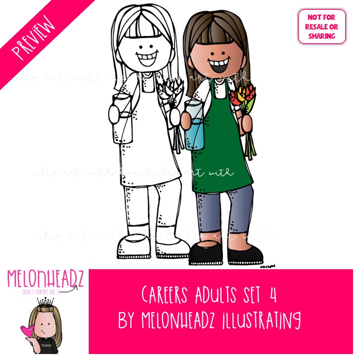 Career 4 clip art, Adults, occupation, job Mini - Image 2