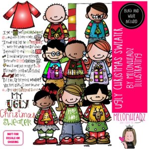 Ugly Christmas Sweater clip art COMBO PACK