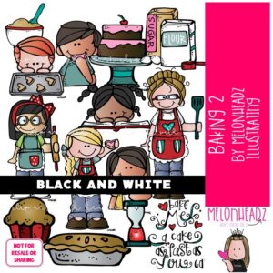 Baking clip art Part 2, Cookie clip art, Career clip art BLACK AND WHITE