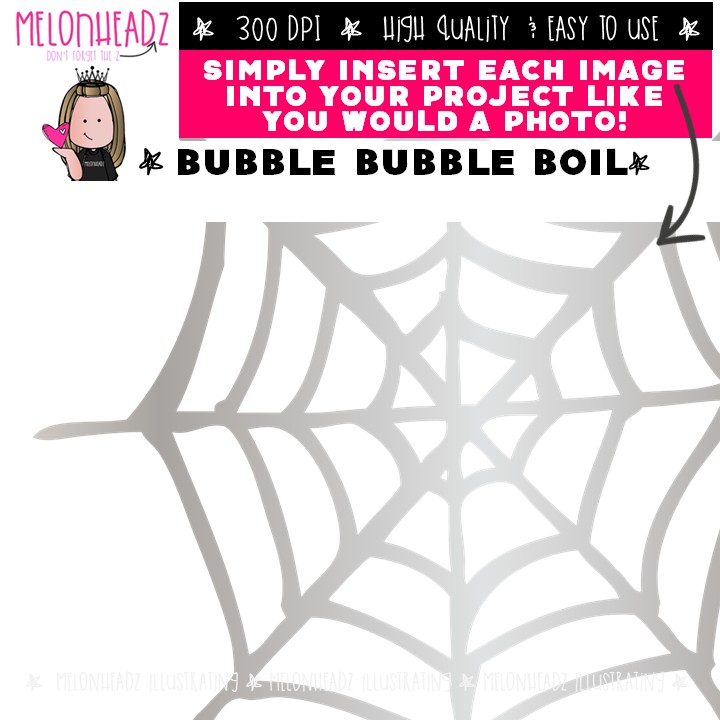 Bubble Bubble Boil clip art, literature, book companion, Halloween COMBO PACK - Image 2