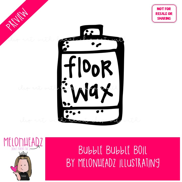 Bubble Bubble Boil clip art, literature, book companion, Halloween BLACK AND WHITE - Image 2