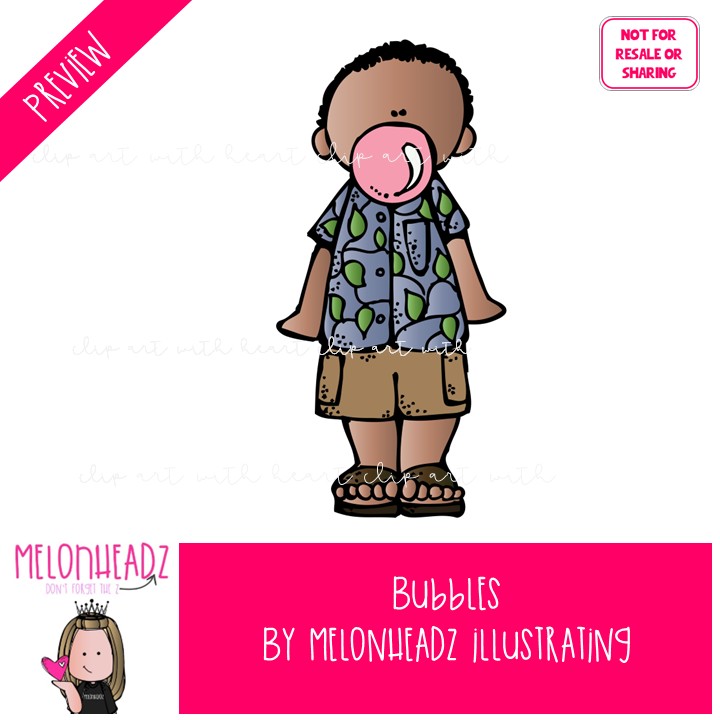 Bubbles clip art, gum, bath COLORED Version - Image 2