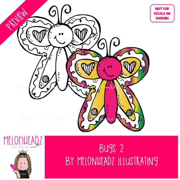 Bugs 2 clip art, insect, grasshopper COMBO PACK - Melonheadz