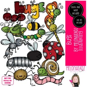 Bugs clip art, insect, butterfly COMBO PACK