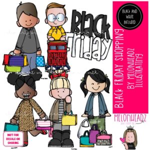 Black Friday clip art, Shopping clip art Mini