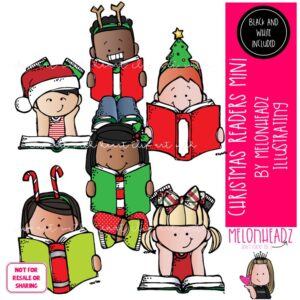 Christmas Readers clip art, Reading clip art Mini