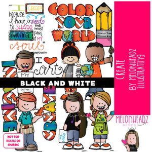 Create clip art, Art, Craft, Hobby BLACK AND WHITE