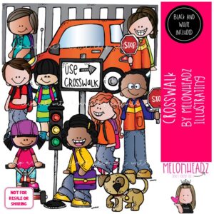 Crosswalk clip art, Safety clip art, After School clip art COMBO PACK