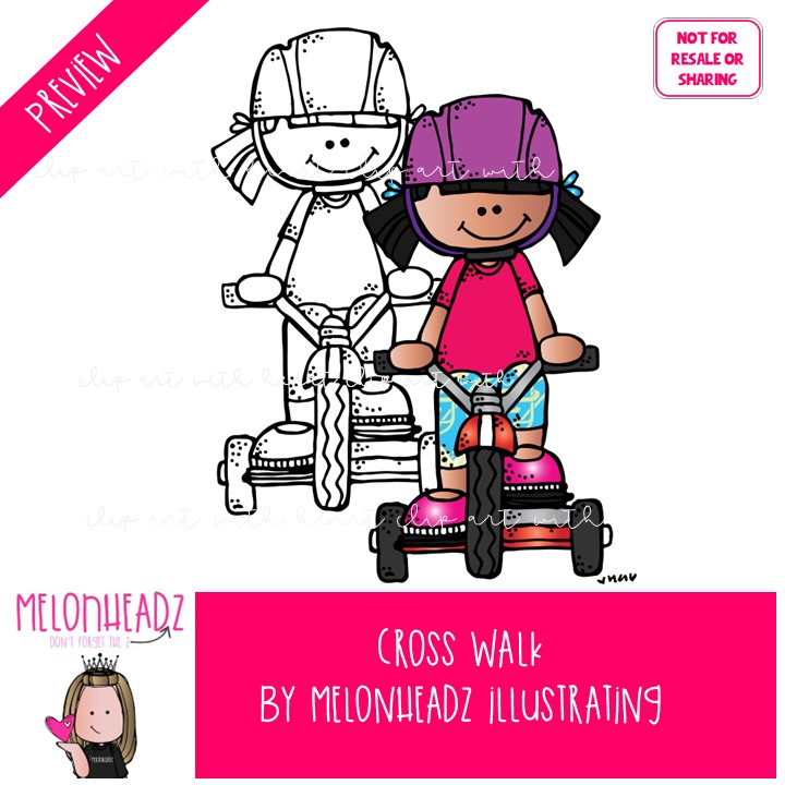 Crosswalk clip art, Safety clip art, After School clip art COMBO PACK - Image 2