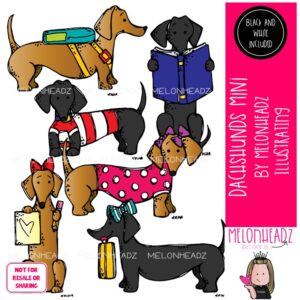 Dachshund clip art, dog, pet Mini