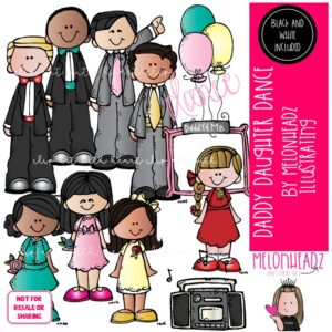 Daddy Daughter Dance clip art COMBO PACK