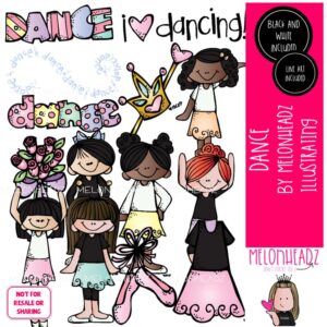 Dance clip art, ballet, bouquet COMBO PACK