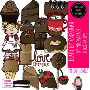 Death by Chocolate clip art, dessert, candy COMBO PACK