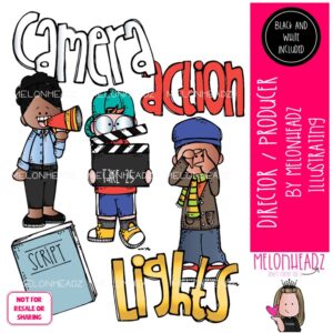 Director / Producer clip art, Movie, Television, Career Mini