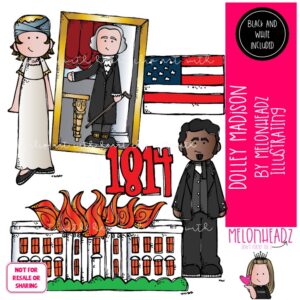 Dolley Madison clip art, Historical Figure Mini