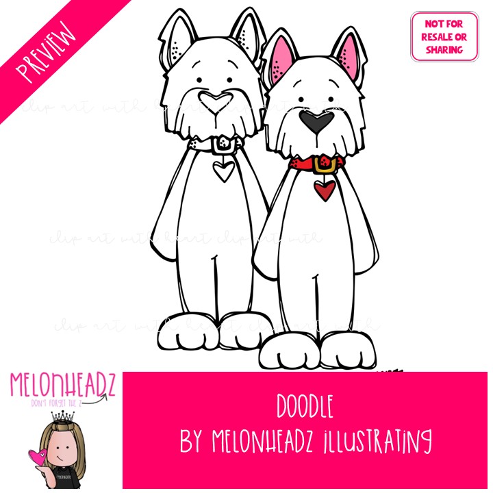 Doodle clip art, dog Mini - Image 2