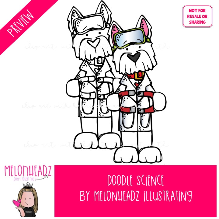 Doodle clip art, Science, dog Mini - Image 2