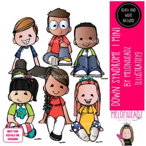 Down Syndrome 1 clip art, Differently Abled Mini