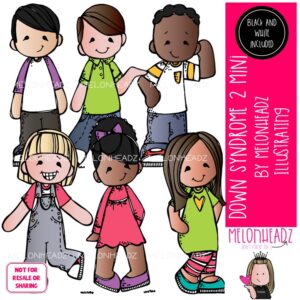 Down Syndrome 2 clip art, Differently Abled Mini