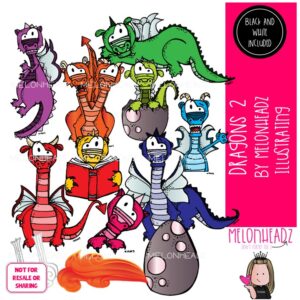 Dragons 2 clip art, leviathan, fantasy COMBO PACK