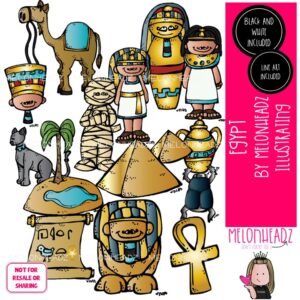 Egypt clip art, Pharoah, pyramid COMBO PACK