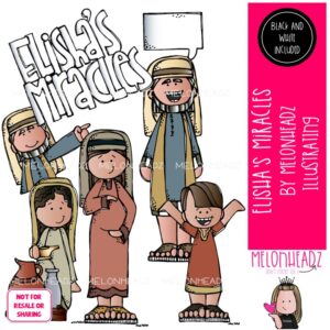 Elisha's Miracles clip art, Bible Mini