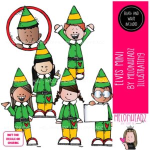 Elves clip art, Christmas clip art Mini