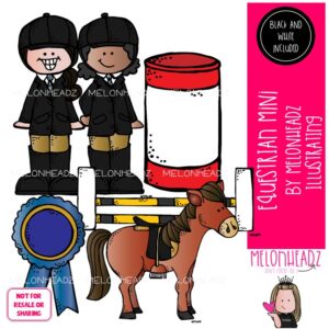 Equestrian clip art, horse riding, sport Mini