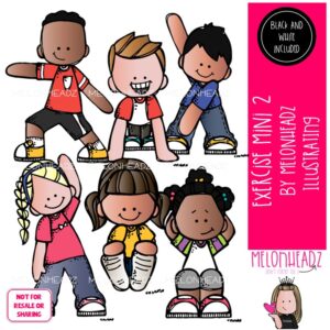 Exercise clip art 2, yoga, stretch Mini