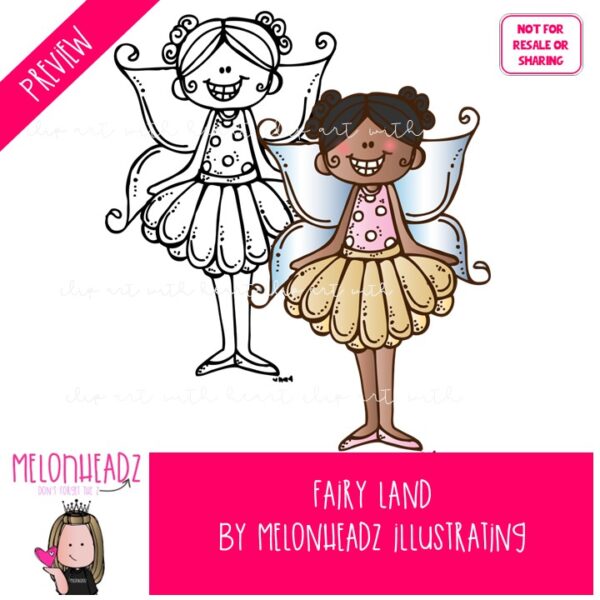 Fairy Land clip art, pixie COMBO PACK - Melonheadz