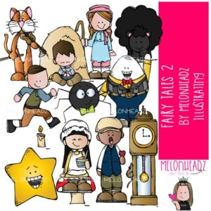 Fairy Tale clip art Set 2, Nursery Rhyme clip art, Literature clip art COLORED Version