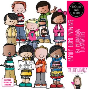 Family Home Evening clip art, LDS Combo Pack